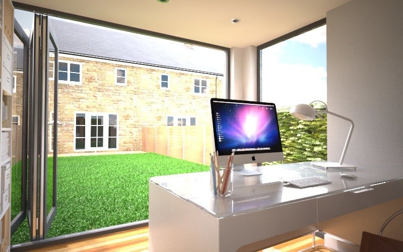 Cube style garden office